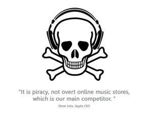"piracy vs iTunes" by Will Lion is licensed under CC BY-NC-ND 2.0